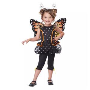Spirit Halloween Toddler Monarch Butterfly Costume Size 3T-4T